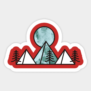 Camping Sticker